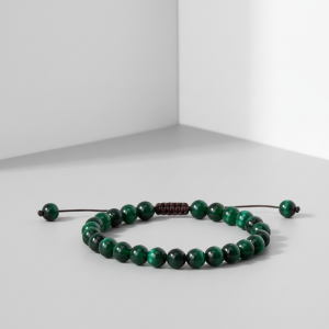 Pulsera de Ojo de Tigre Verde